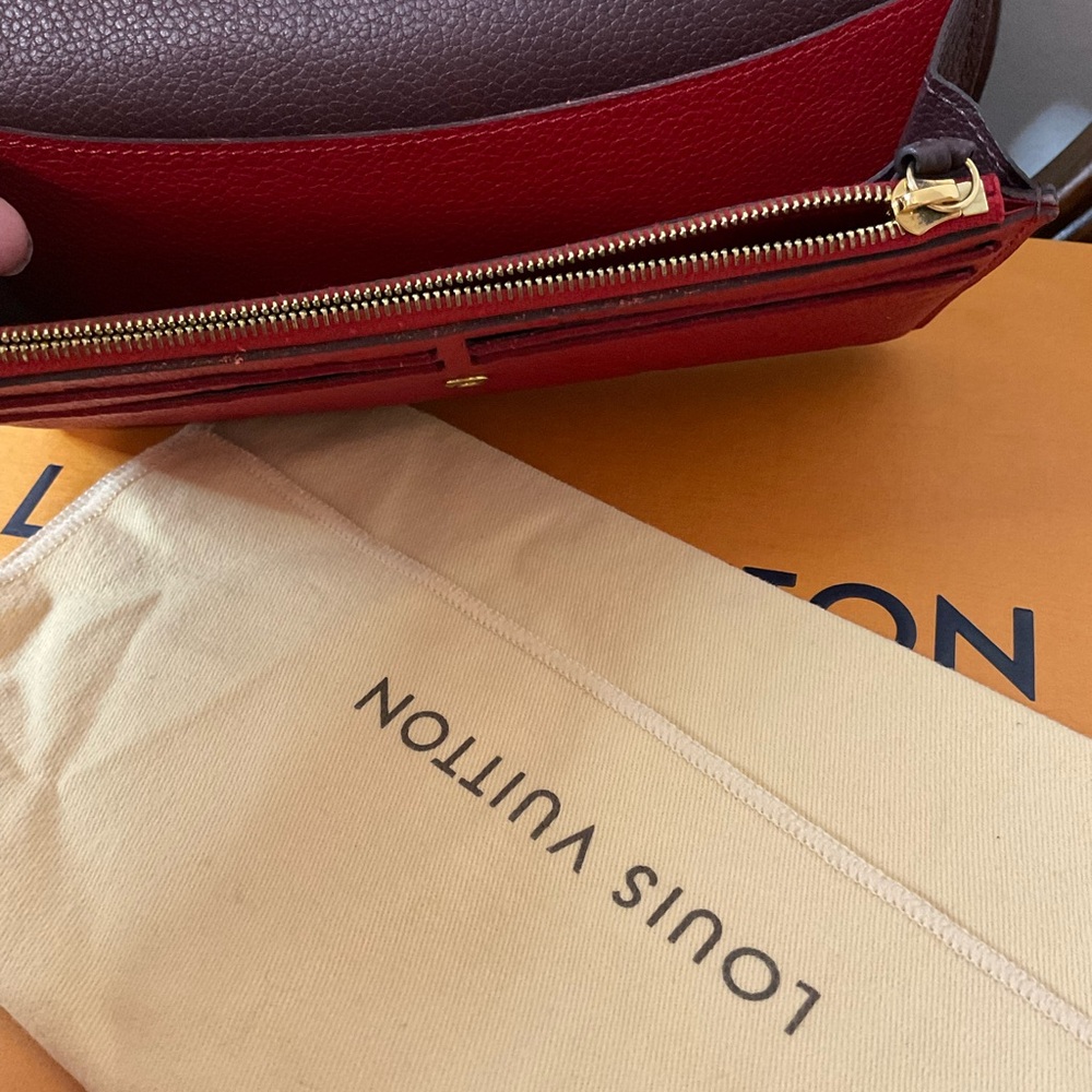 Louis Vuitton  Red Impreinte  wallet - Picture 7 of 7